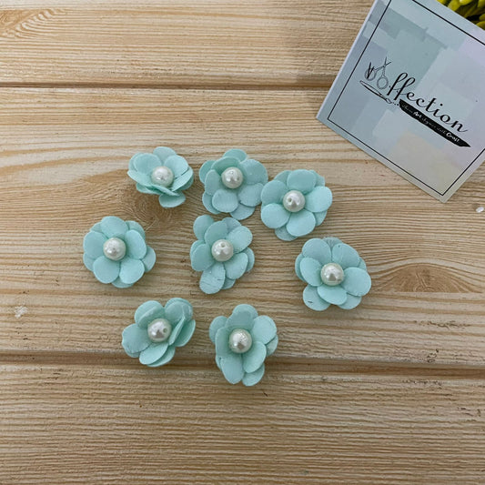 Pastel Green Fabric flowers