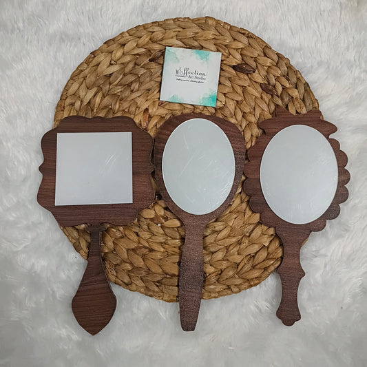 Wooden Hand Mirror