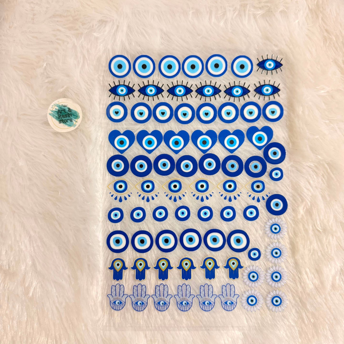 Evil eye UV DTF stickers