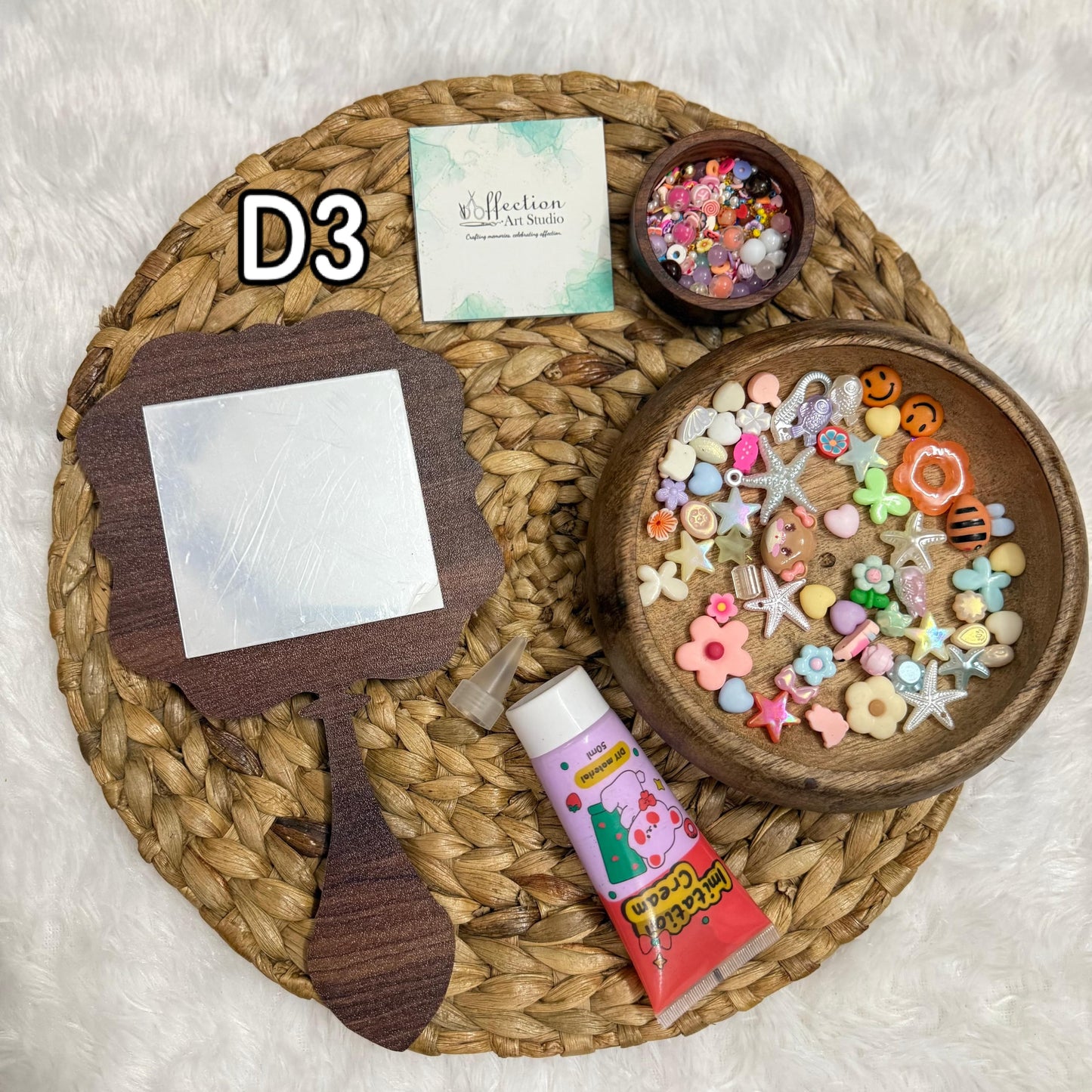 Decoden Art DIY kit- Mdfbase with mirror