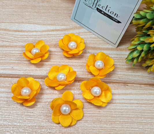 Yellow Fabric flowers