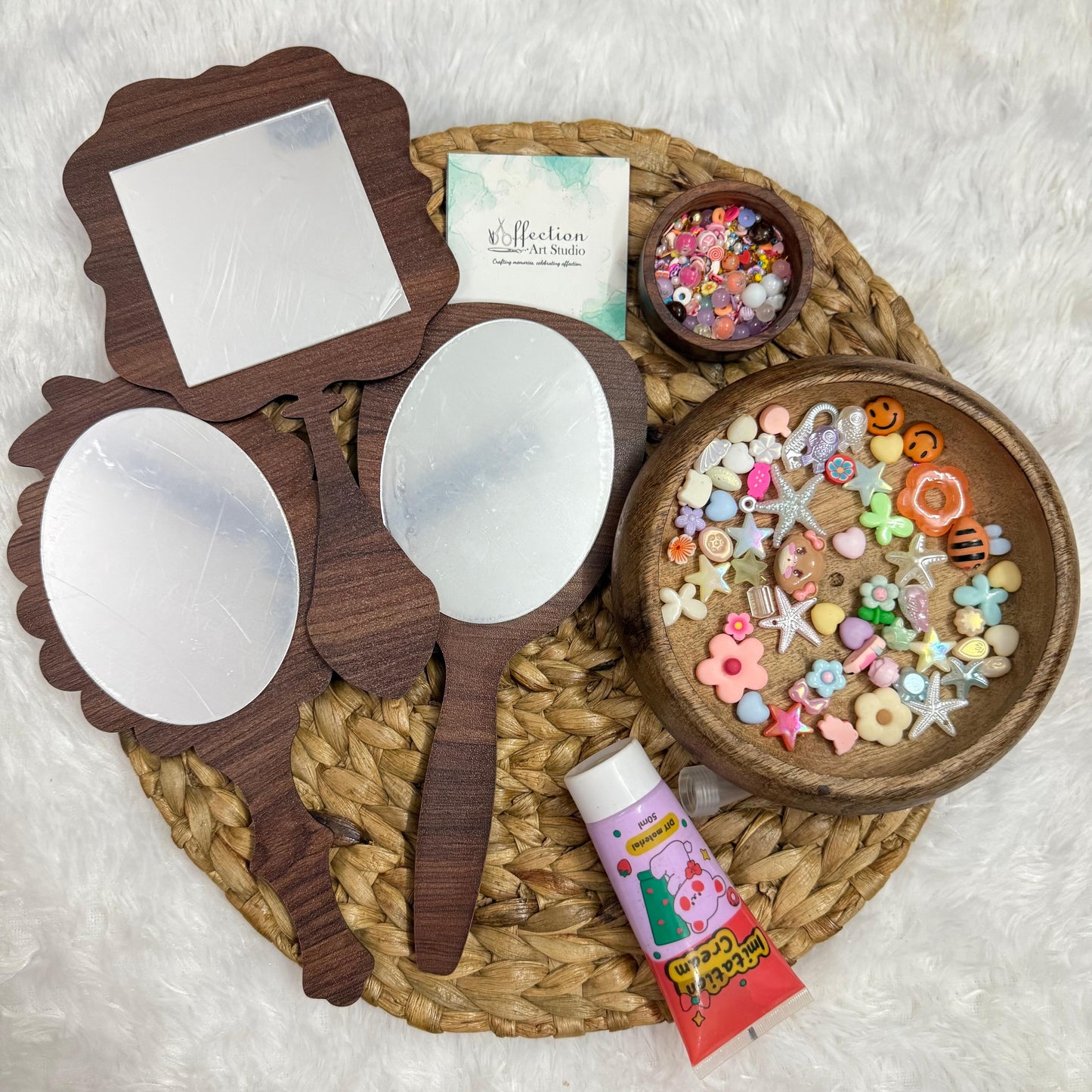 Decoden Art DIY kit- Mdfbase with mirror