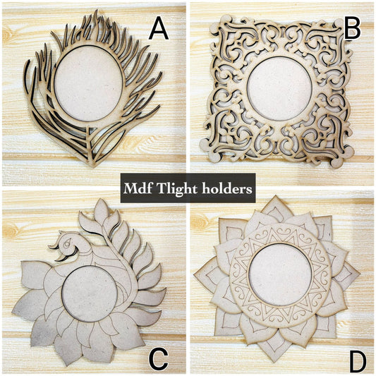 MDF Tlight holders