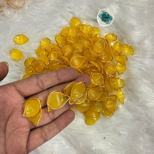 Acrylic Flower Petals - Yellow