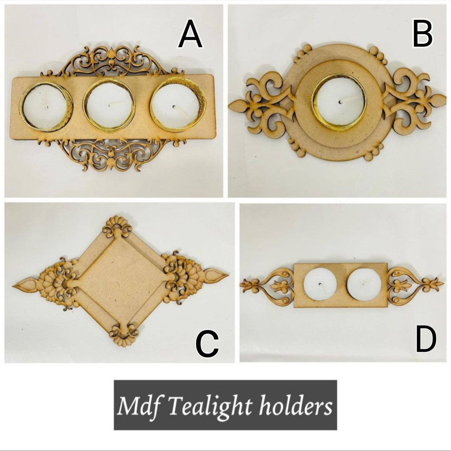 MDF Tlight holders