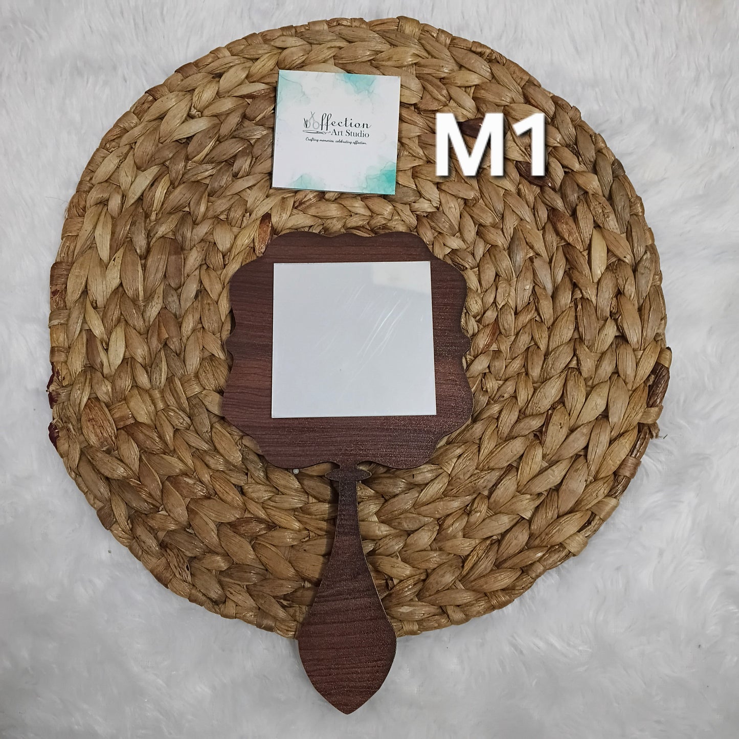 Wooden Hand Mirror