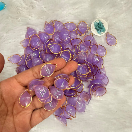 Acrylic Flower Petals - Purple