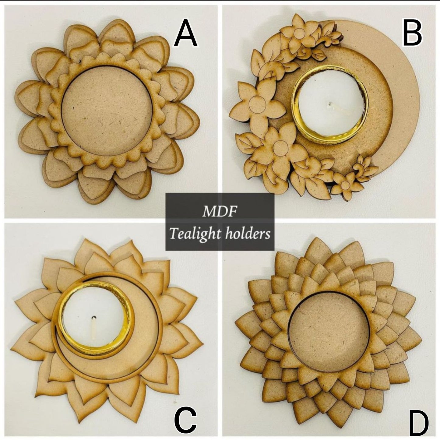 MDF Tlight holders