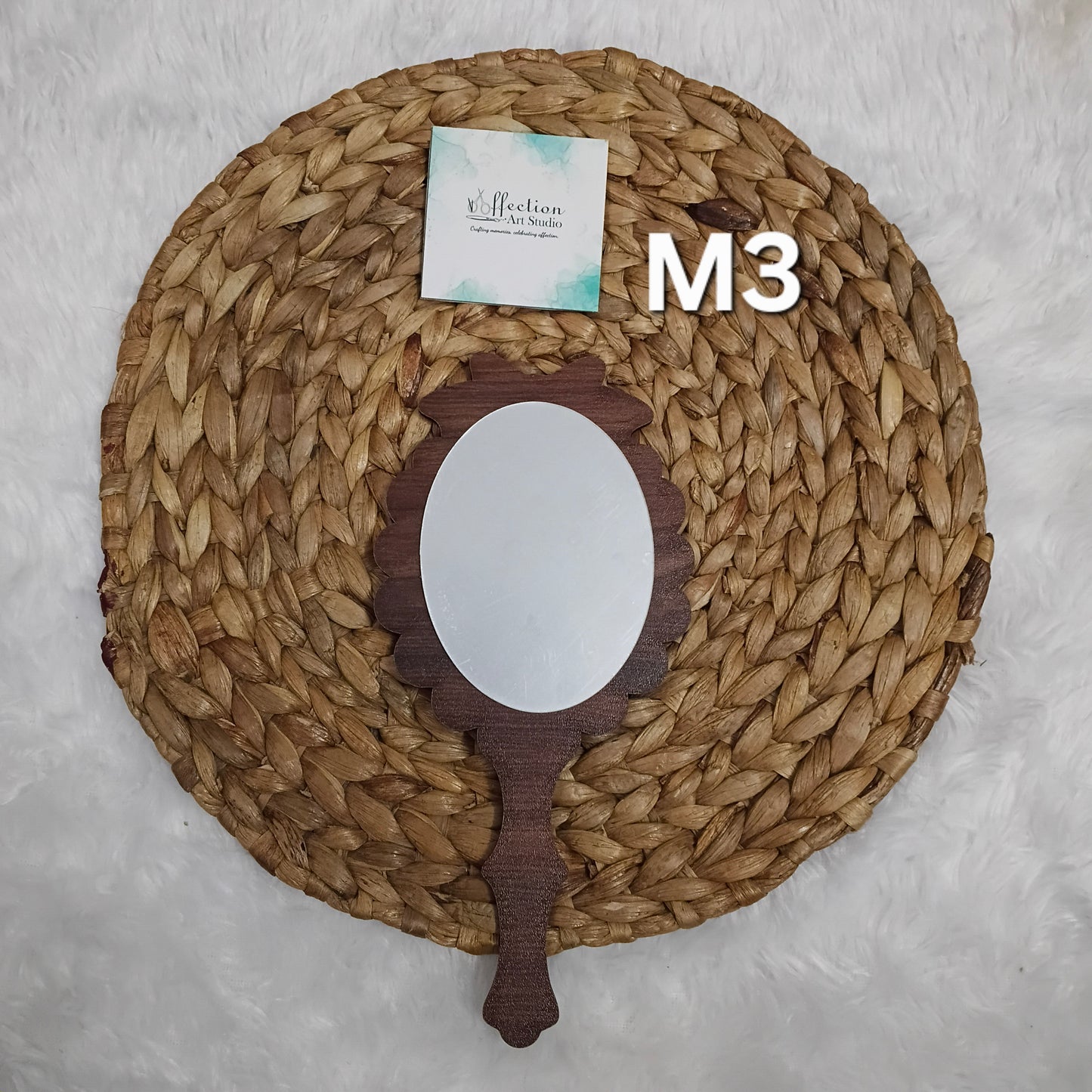 Wooden Hand Mirror