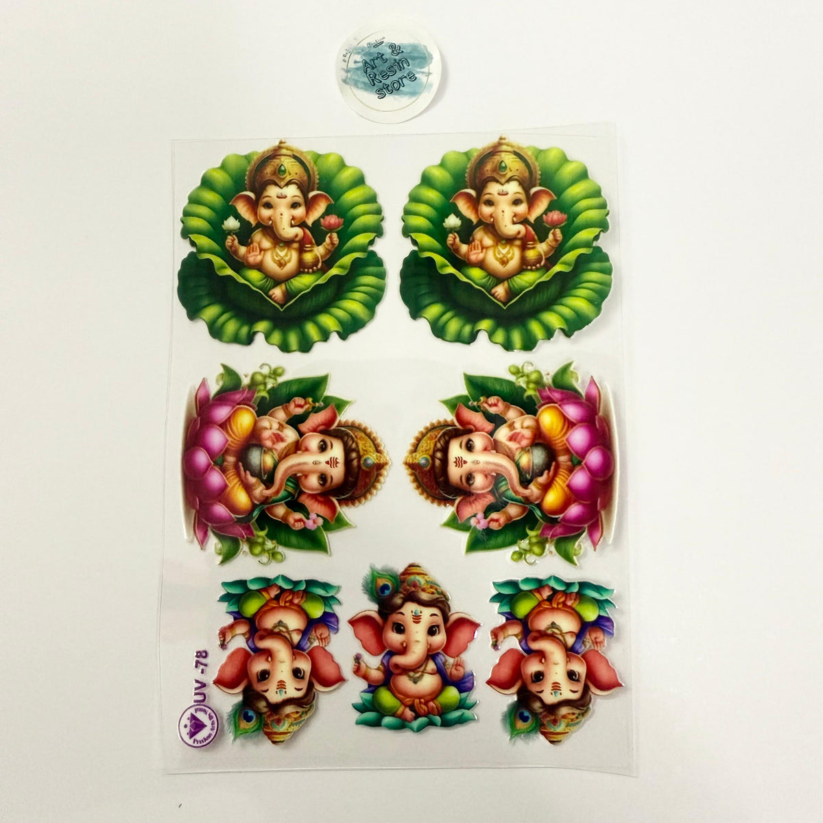 UV DTF stickers  - Ganesha