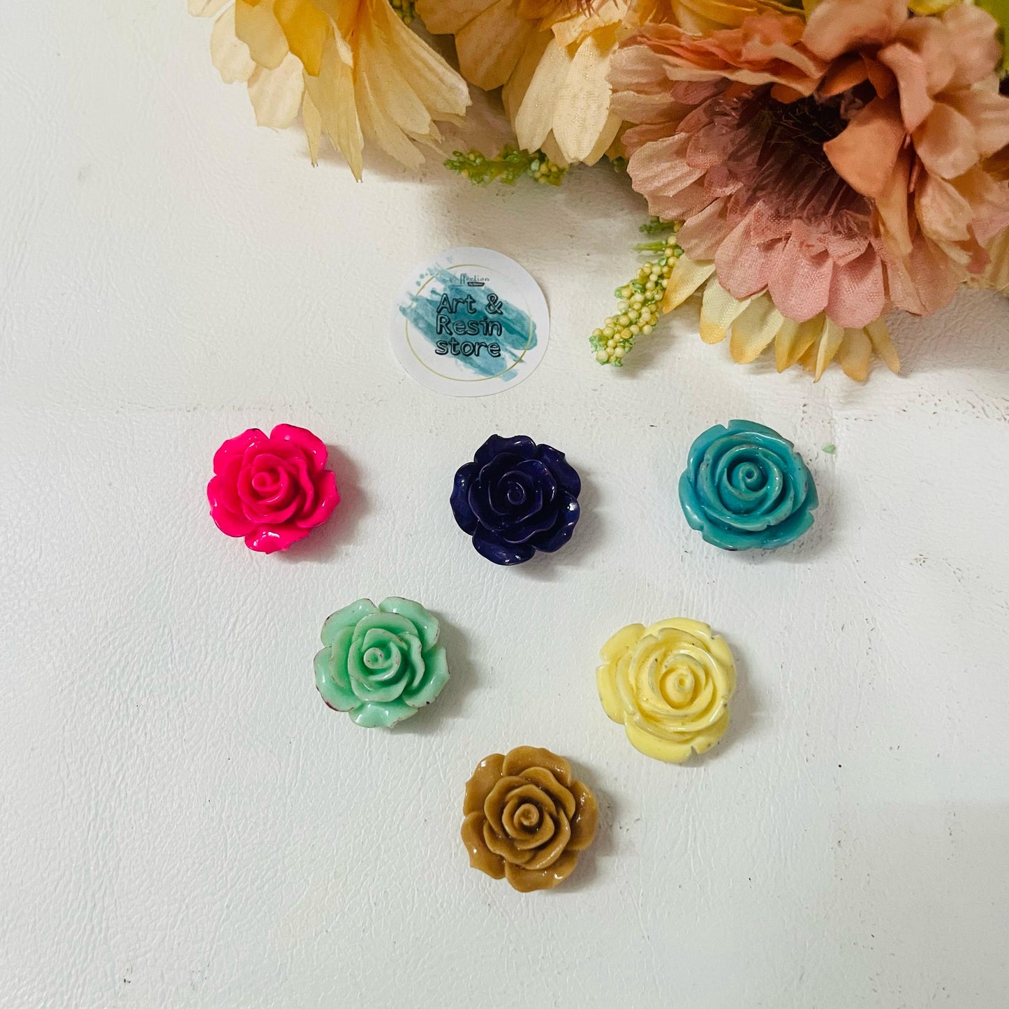 Rose Resin Charms