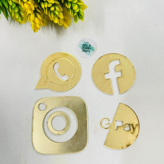 Social Media Logos Acrylic Cut-Out