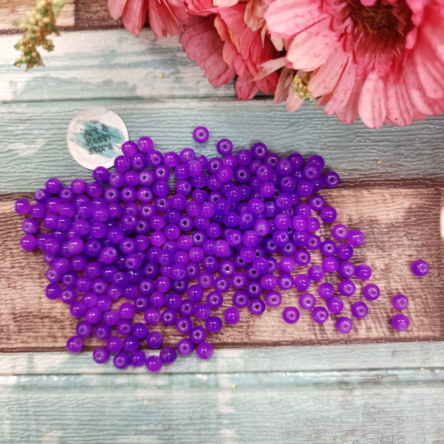 Purple Pearl Beads