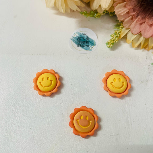 Sunflower Resin Charm