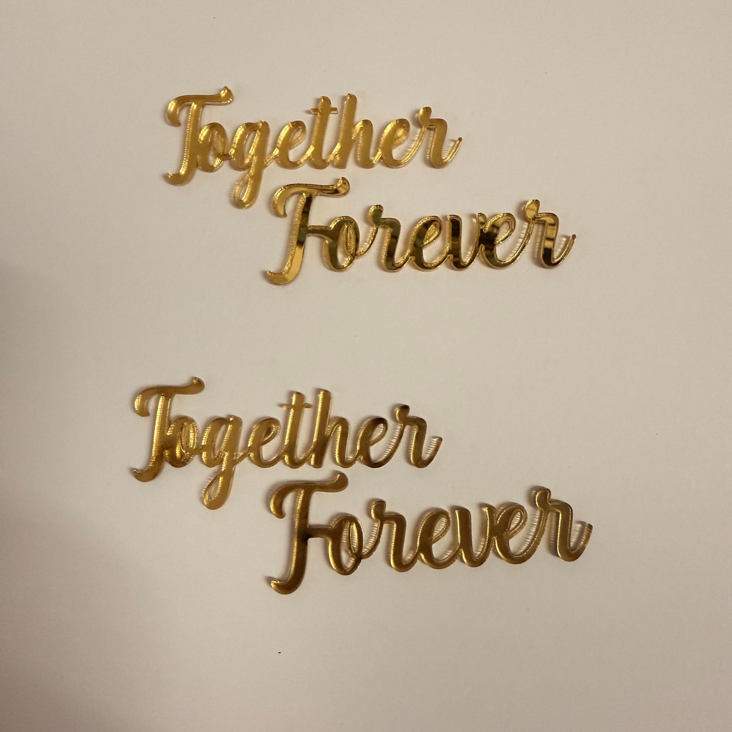 together Forever Acrylic cutout