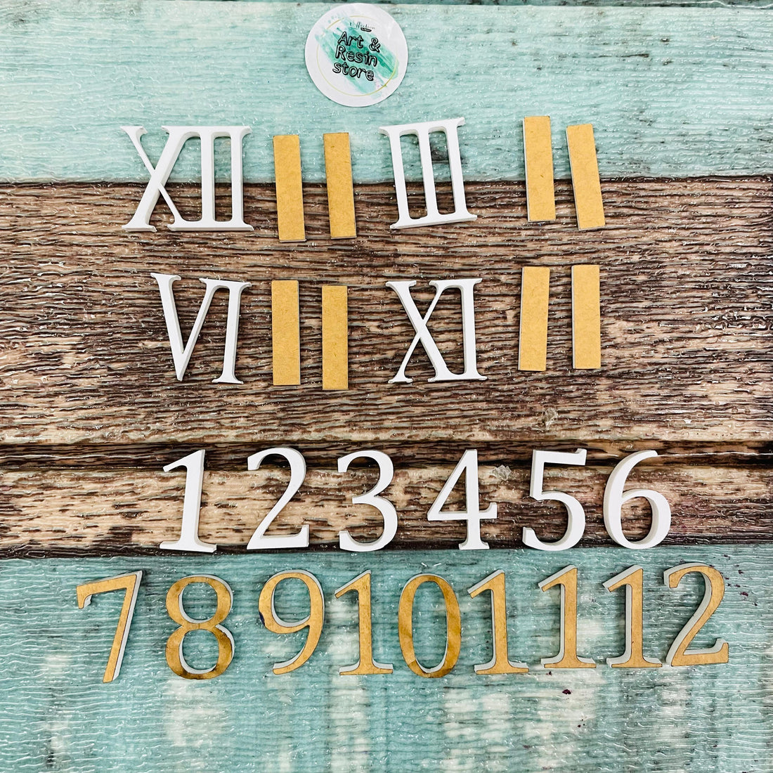 White Acrylic Clock Numbers – Affection Art n Resin Store