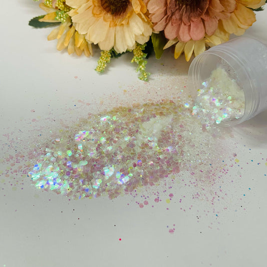 White Combi Glitter